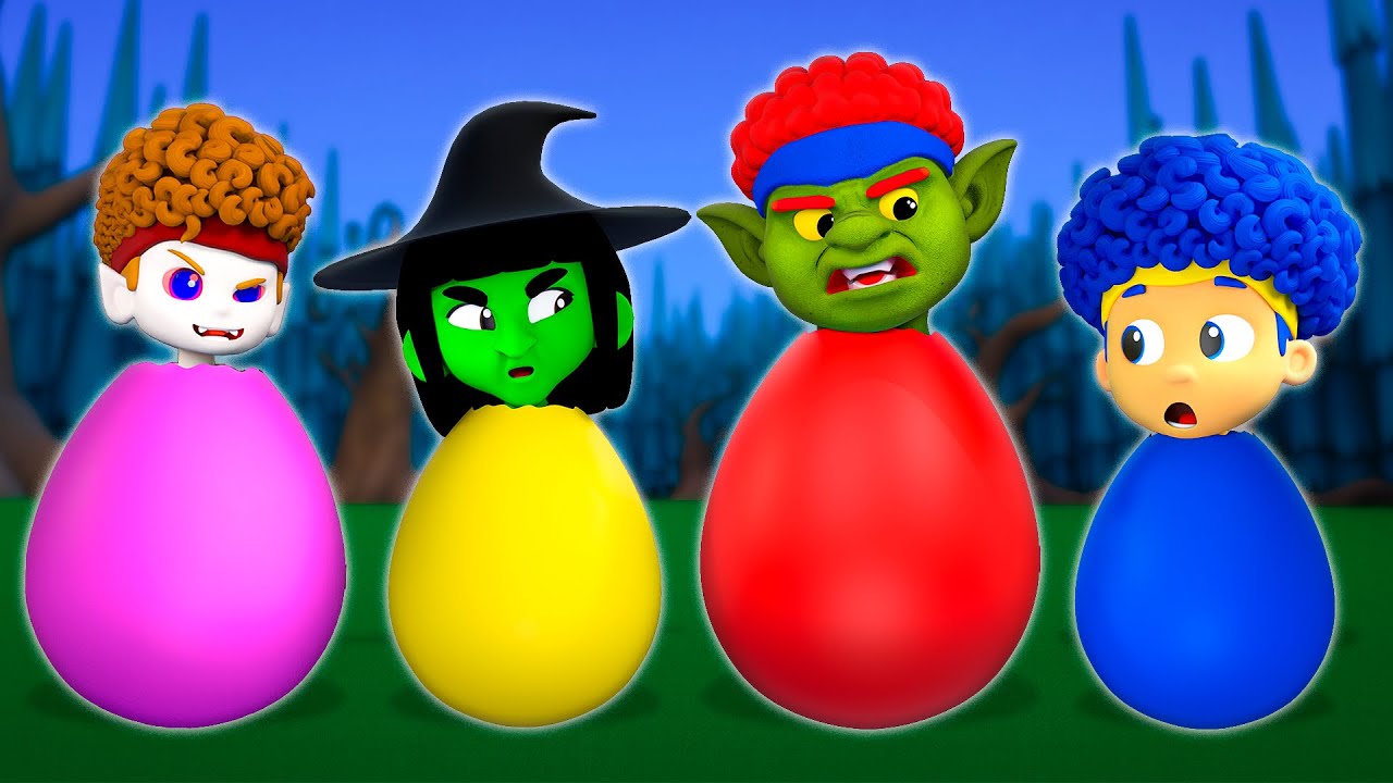 Monster Surprise Eggs | D Billions Kids Songs