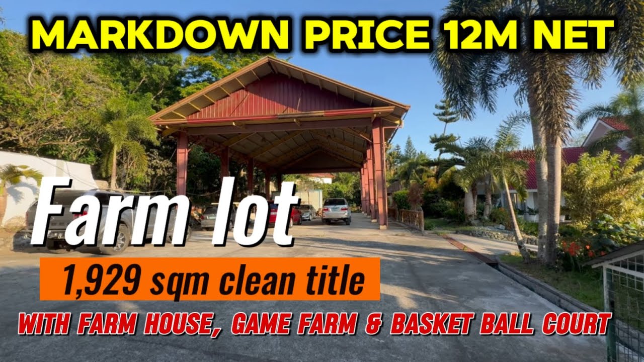 V434-24 • 1,929 sqm Farm House and Lot with Basketball Court and Game Farm in Amadeo, Cavite