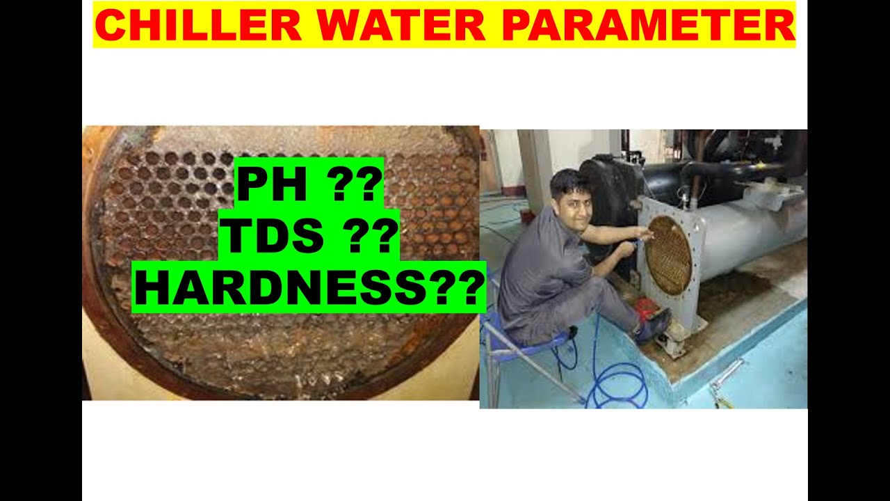 What is the range of Ph, TDS and Hardness in water for Water cooled Chiller | HVAC World