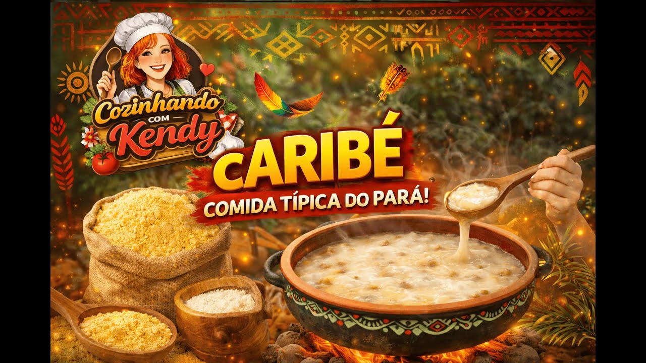 Como Fazer CARIBÉ (MINGAU DE MANDIOCA) - Comida Típica Paraense - COZINHANDO COM A KENDY