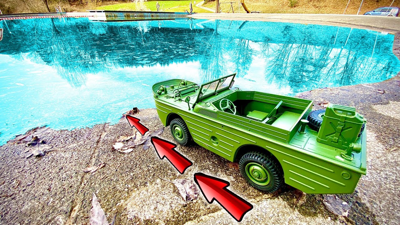 Au&szlig;ergew&ouml;hnliches MILIT&Auml;R Fahrzeug kann auf WASSER FAHREN!?