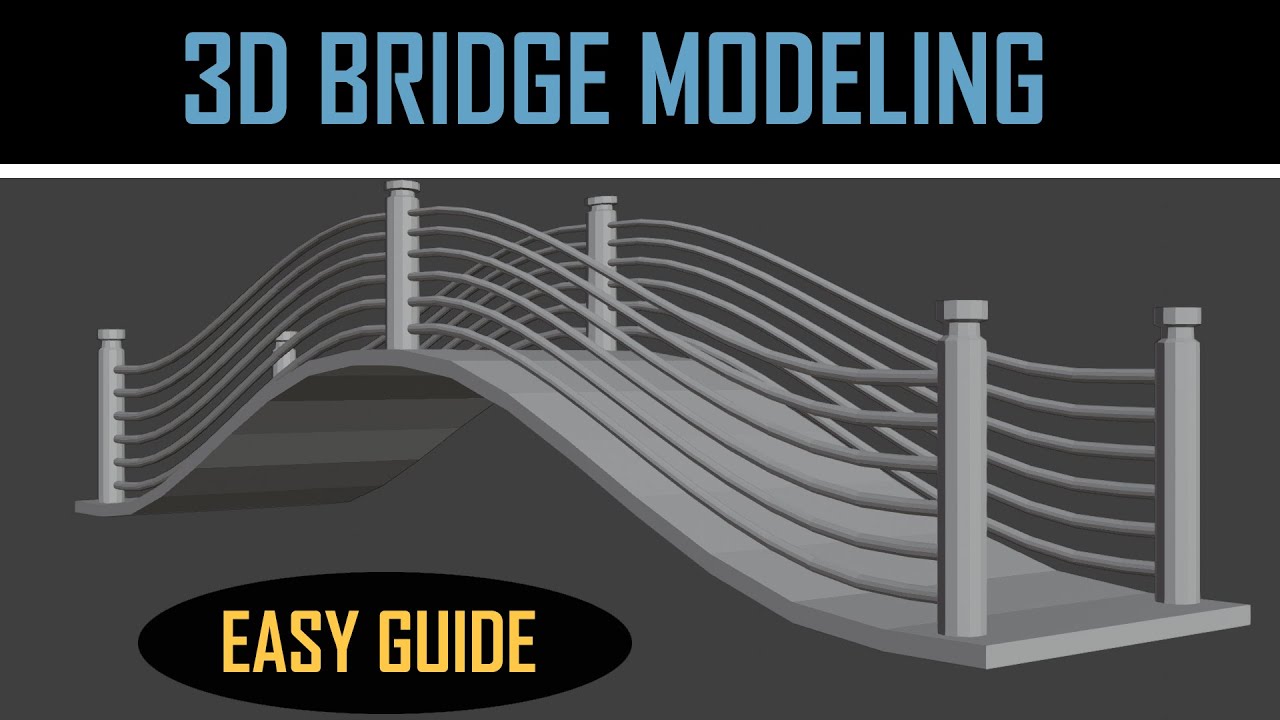 blender 2.81 3D bridge modeling
