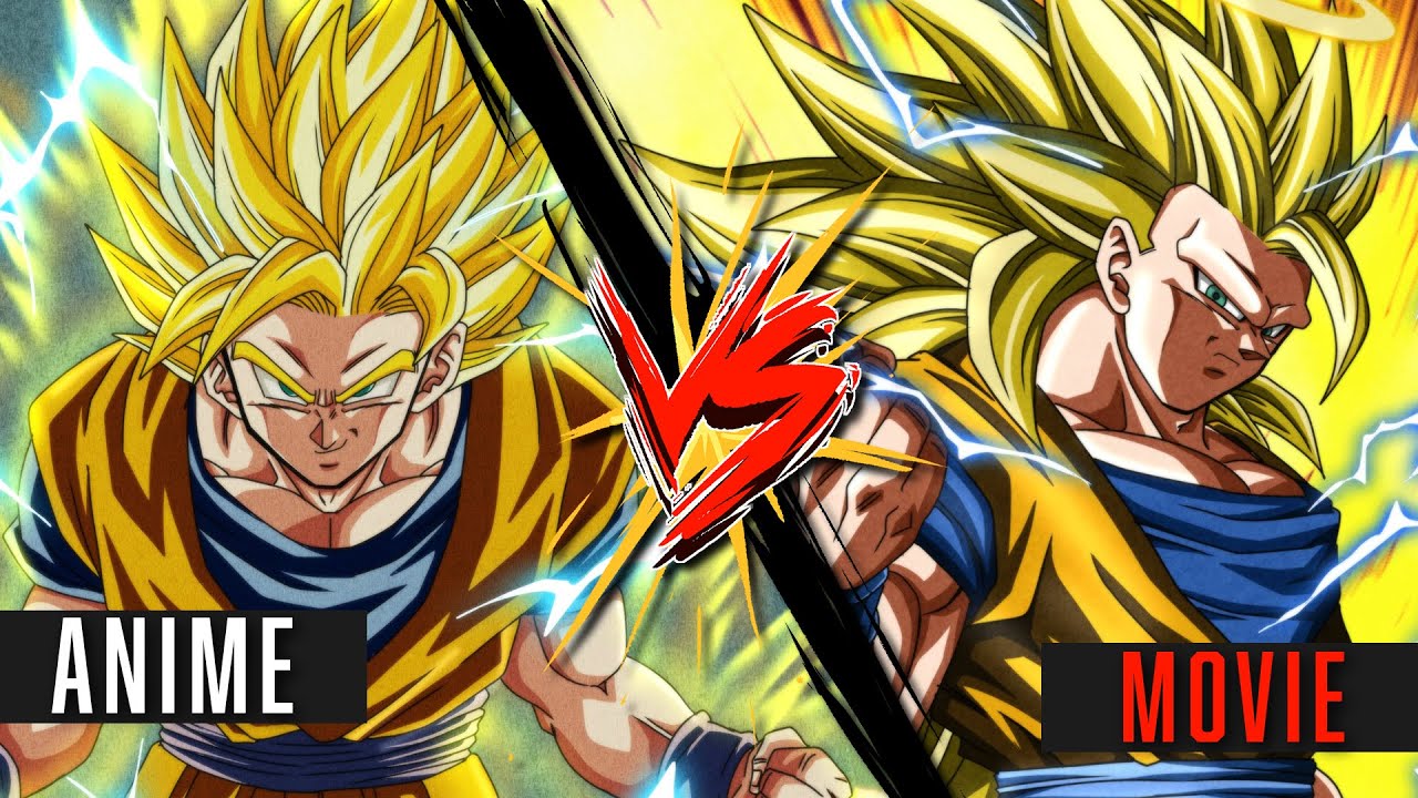 Goku vs Goku - Dragon Ball Z Anime vs Movies