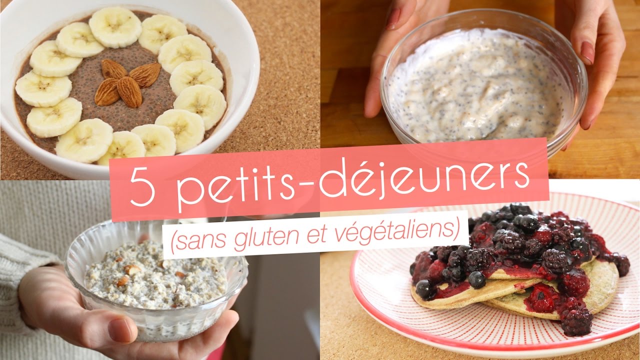 5 recettes de petits-déjeuners (sans gluten et végétaliennes)