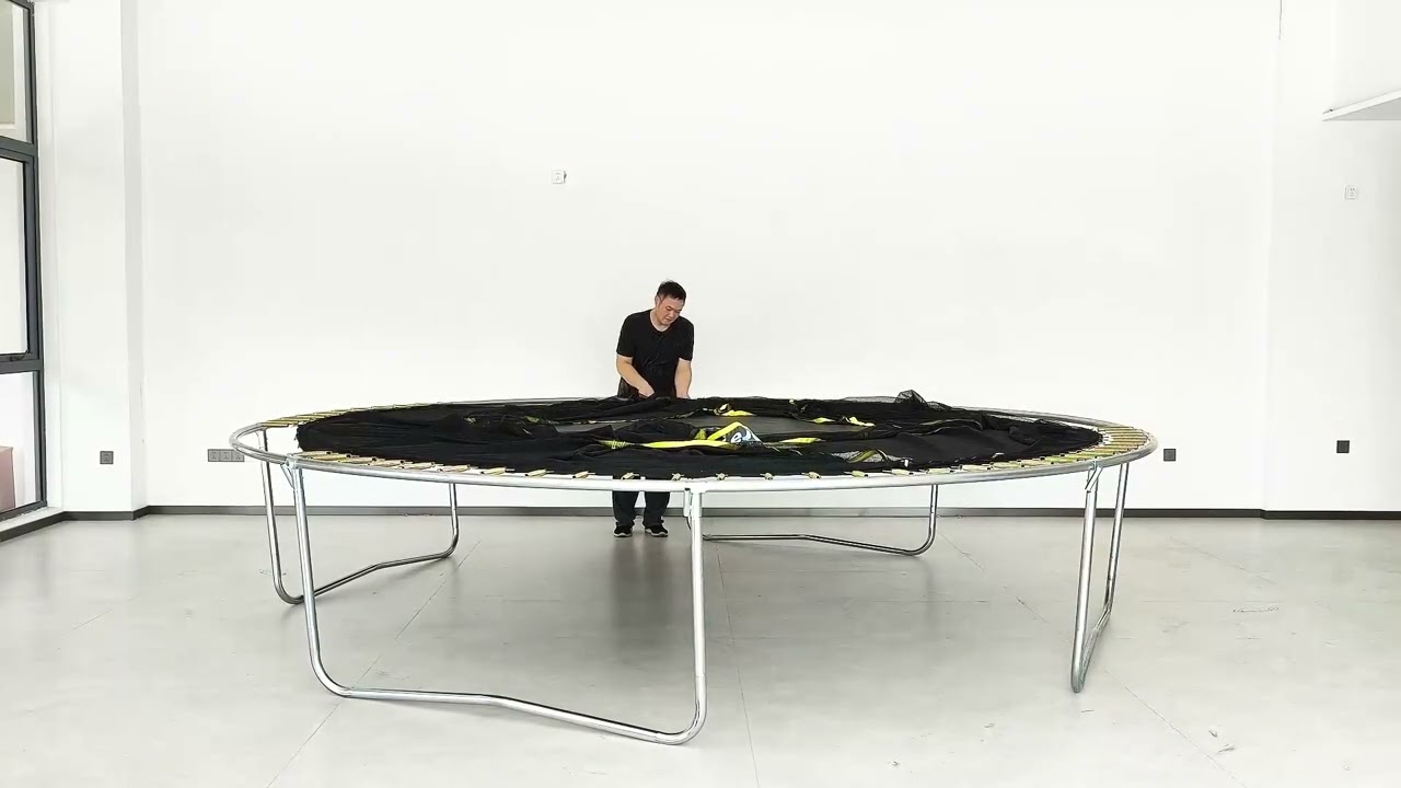 LeJump Lightning trampoline assembly video