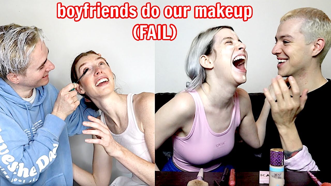 BOYFRIENDS DO OUR MAKEUP!!