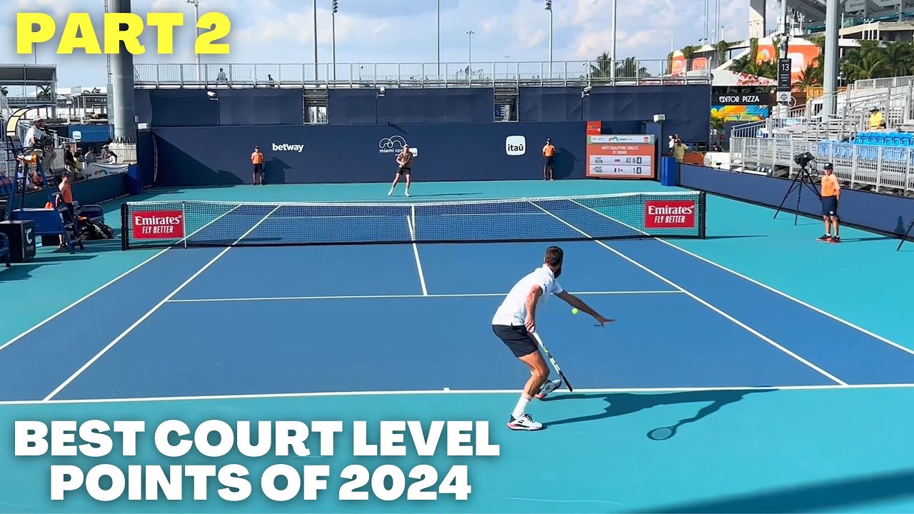 The Best Tennis Court Level Points of 2024 That You've Never Seen Before: Part 2 [4K 60fps]
