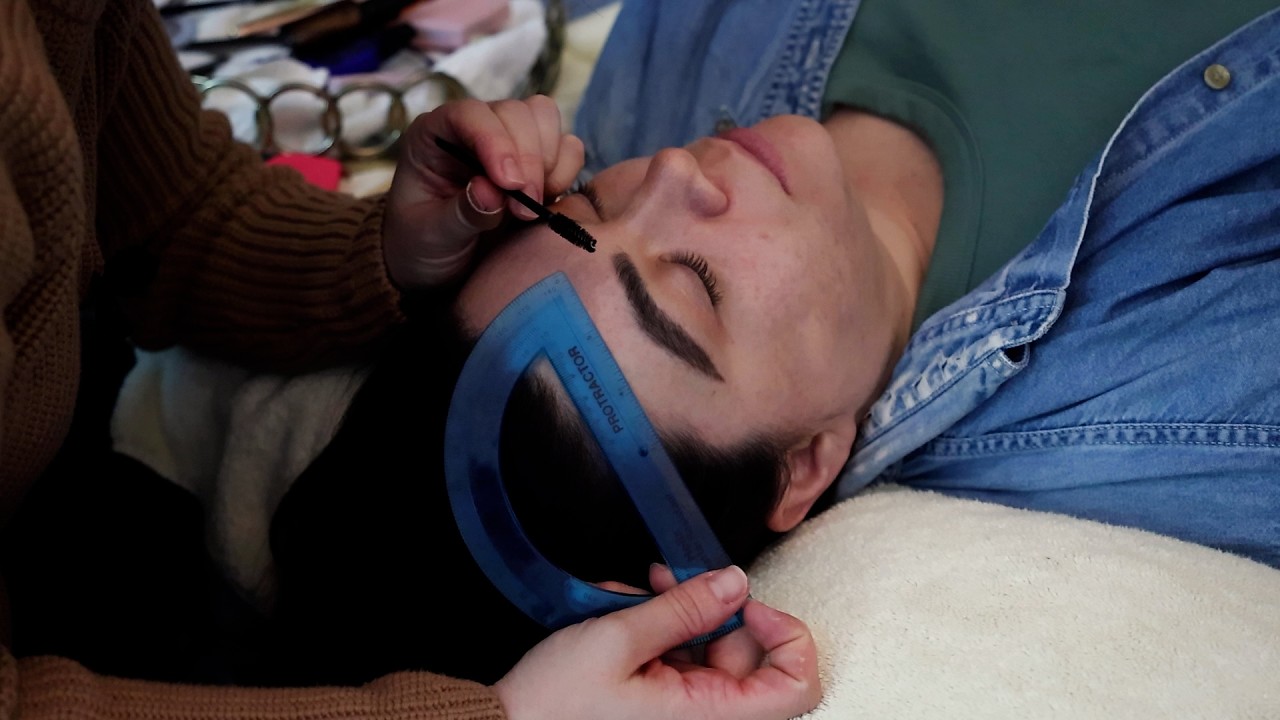 ASMR | Eyebrow Measuring, Micro Adjustments & Filling for @siestawithsarahasmr