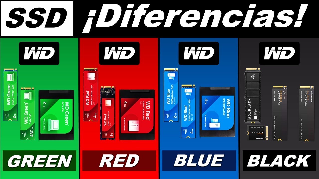 Western Digital ⬛BLACK  🟦BLUEE  🟥RED 🟩GREEN