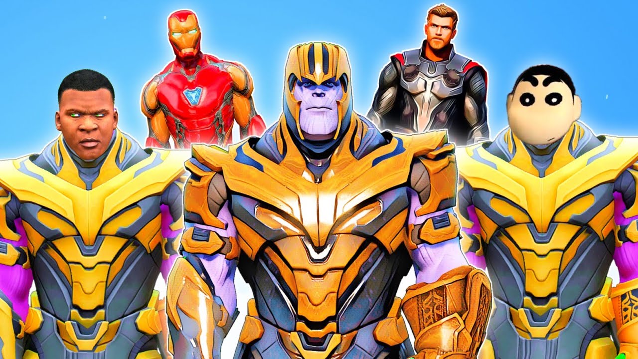 FRANKLIN & SHINCHAN Surviving 99 YEARS As THANOS In GTA 5 ...(GTA 5 MODS)