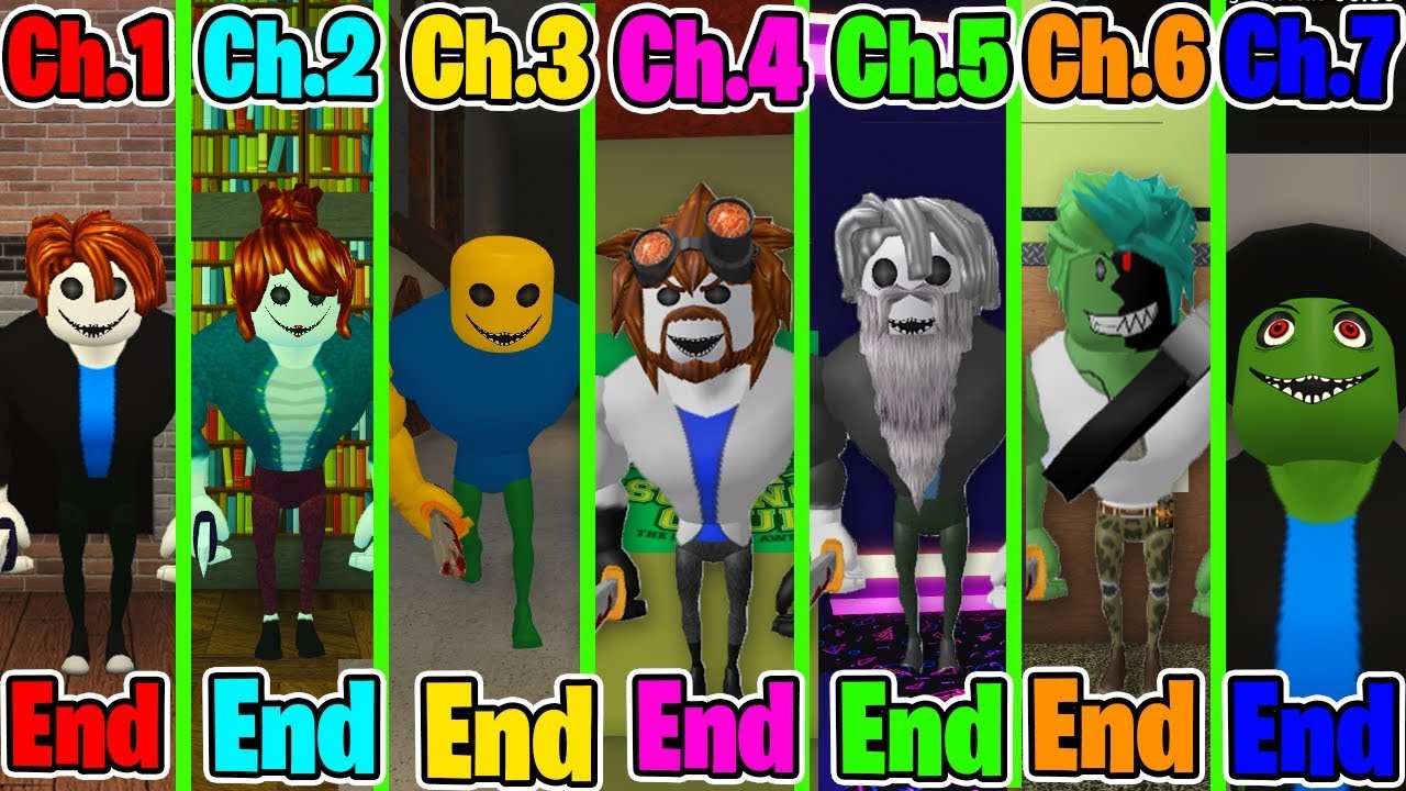 Bakon - All 7 Endings - Roblox (Chapter 1 - Chapter 7)