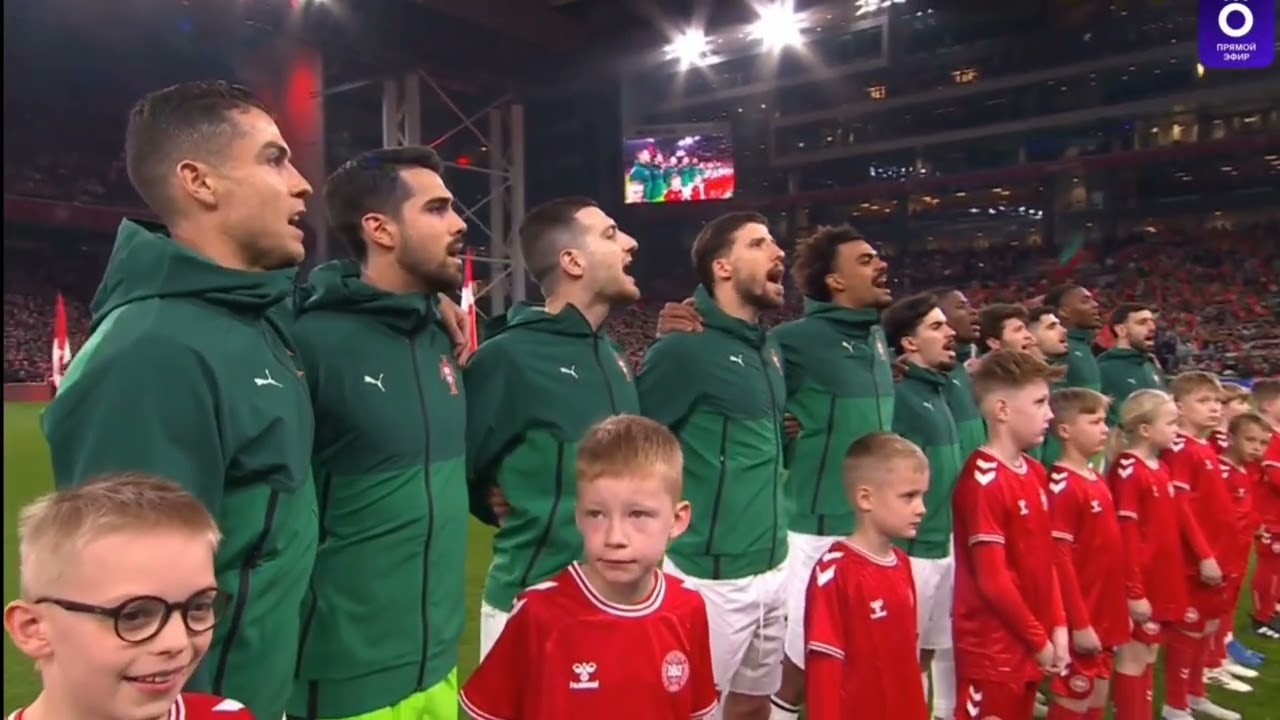 Denmark vs Portugal National Anthem - UEFA Nations League 2024/25