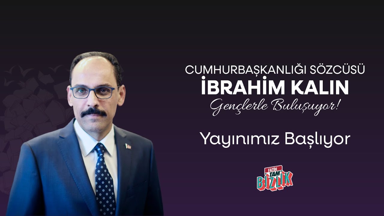 Cumhurbaşkanlığı Sözcümüz Sn. İbrahim Kalın, Fatih Merkez Kütüphanemizde gençlerimizle... #Canlı