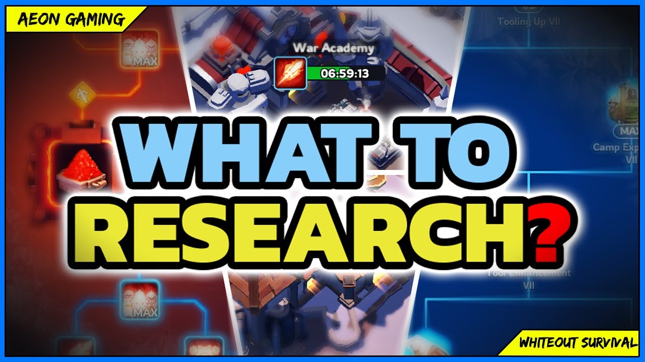 🏆 Best Practices for Tech! What to Research? & How to Boost Research? - ❄️ Whiteout Survival Tips 💡