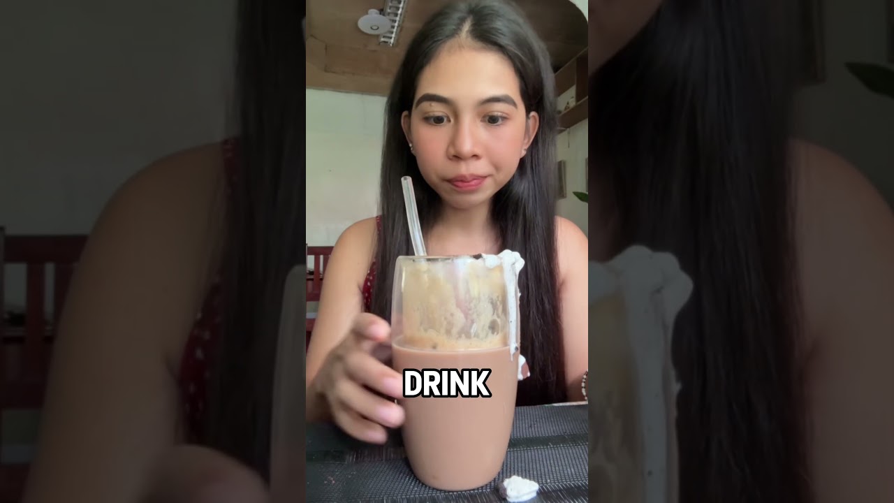 Iced Coffee Glass Illusion