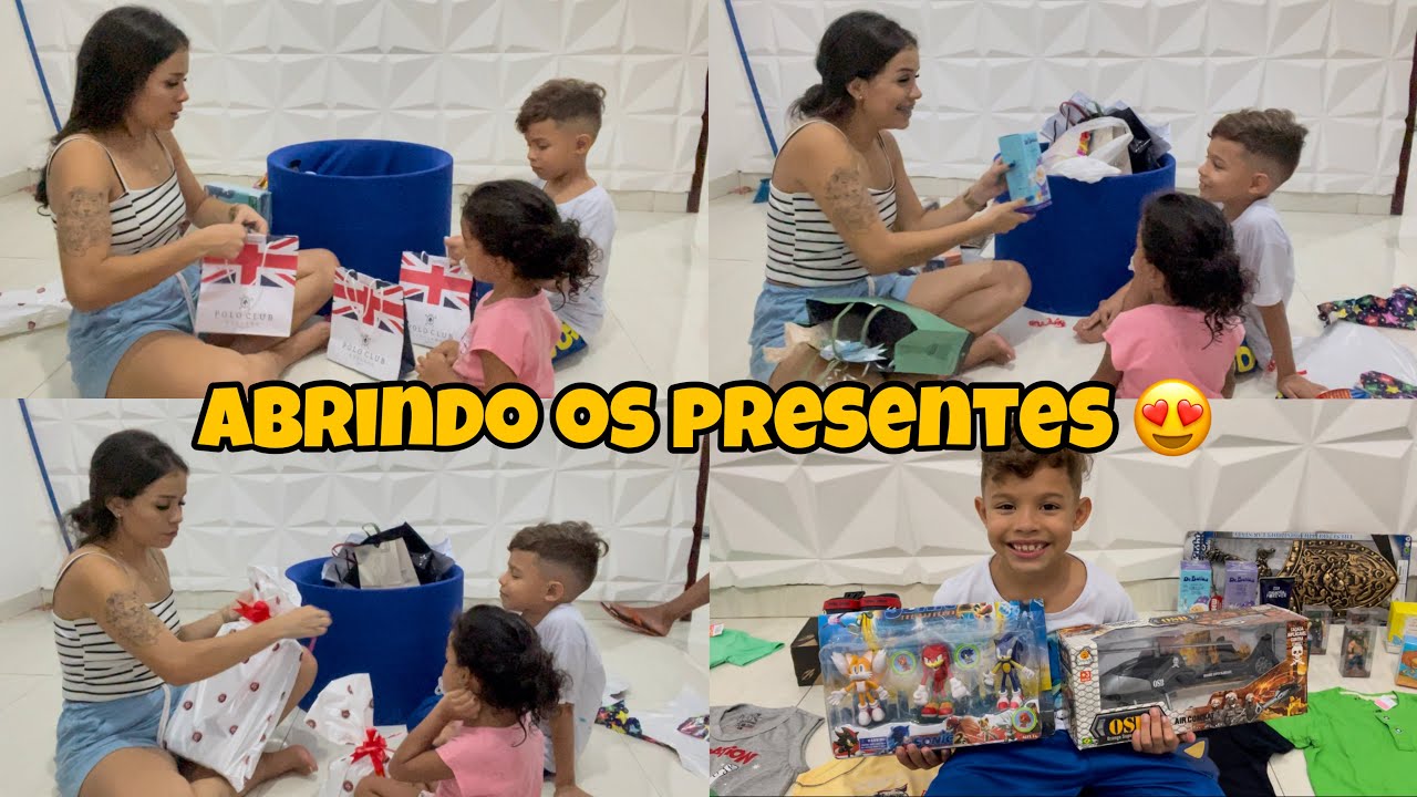 ABRINDO OS PRESENTES DO ANIVERSÁRIO