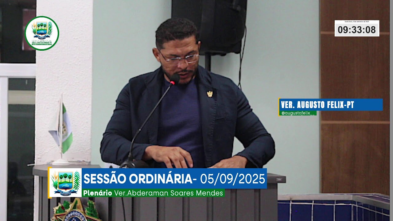 Transmissão ao vivo de Câmara Municipal de São José do Peixe-PI