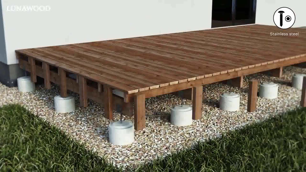 Guía de instalación de una tarima de madera termotratada Lunawood