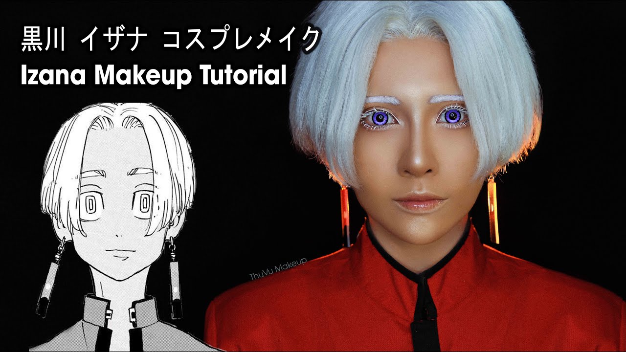 【コスプレメイク】黒川 イザナ ( くろかわ ) - 東京卍リベンジャーズ / Kurokawa Izana - Tokyo Revengers Cosplay Makeup Tutorial