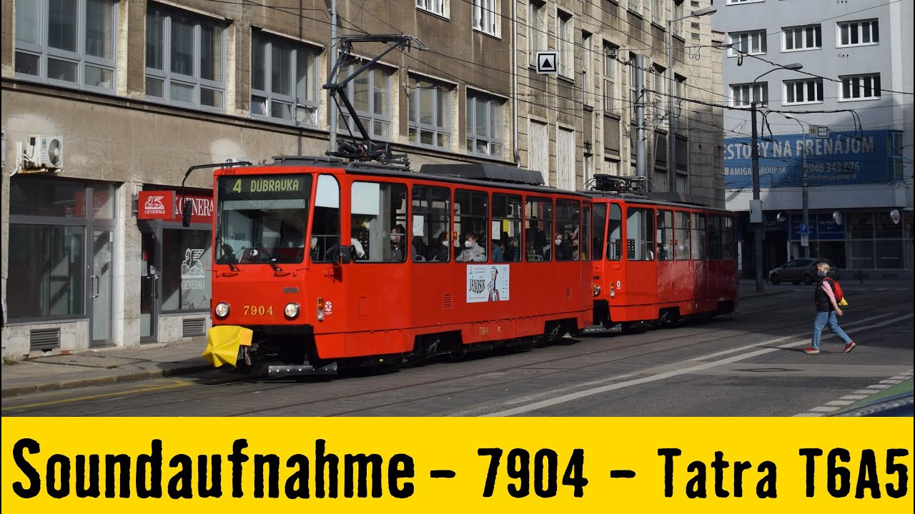 [Sound] | Tatra T6A5 #7904 | Linie 4 | DPB