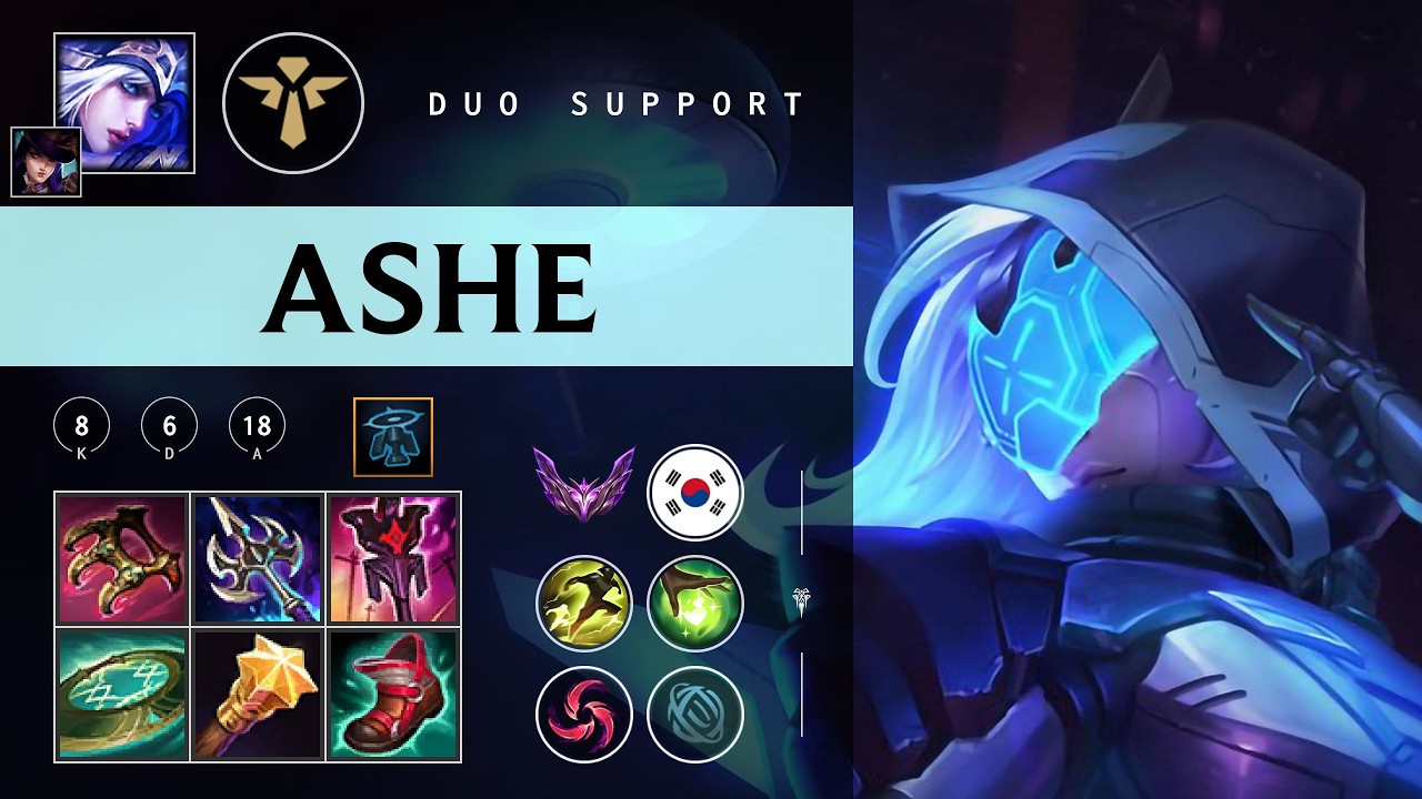 Ashe Support vs Karma - KR Master Patch 26.05