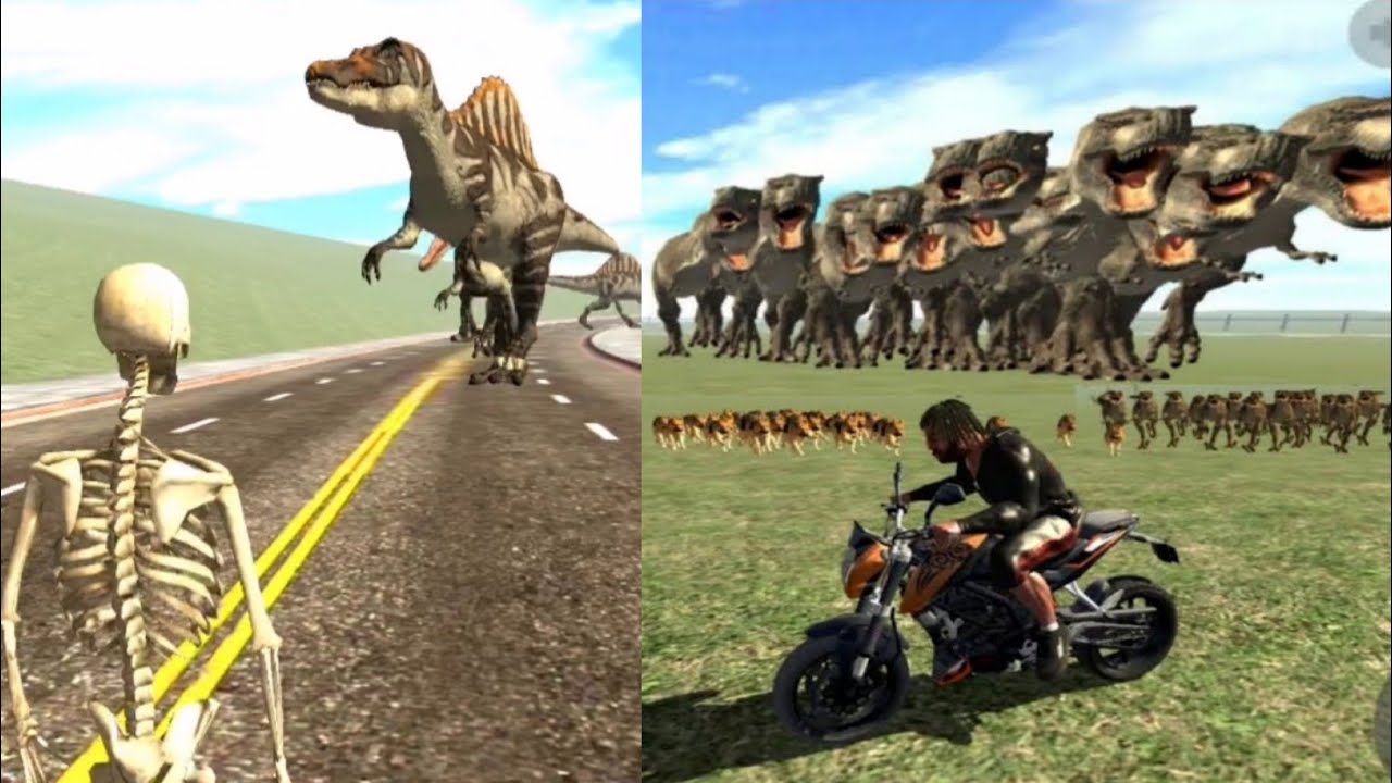 Haddi Man 😂 Funny Gameplay | Jurassic Park Dinosaurs | Indian Bikes Driving 3D