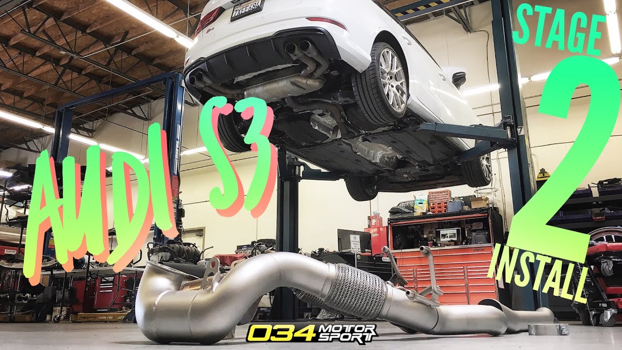 AUDI S3 Stage 2+ КАК УСТАНОВИТЬ и замеры на динамометрическом стенде!!!! [4K]