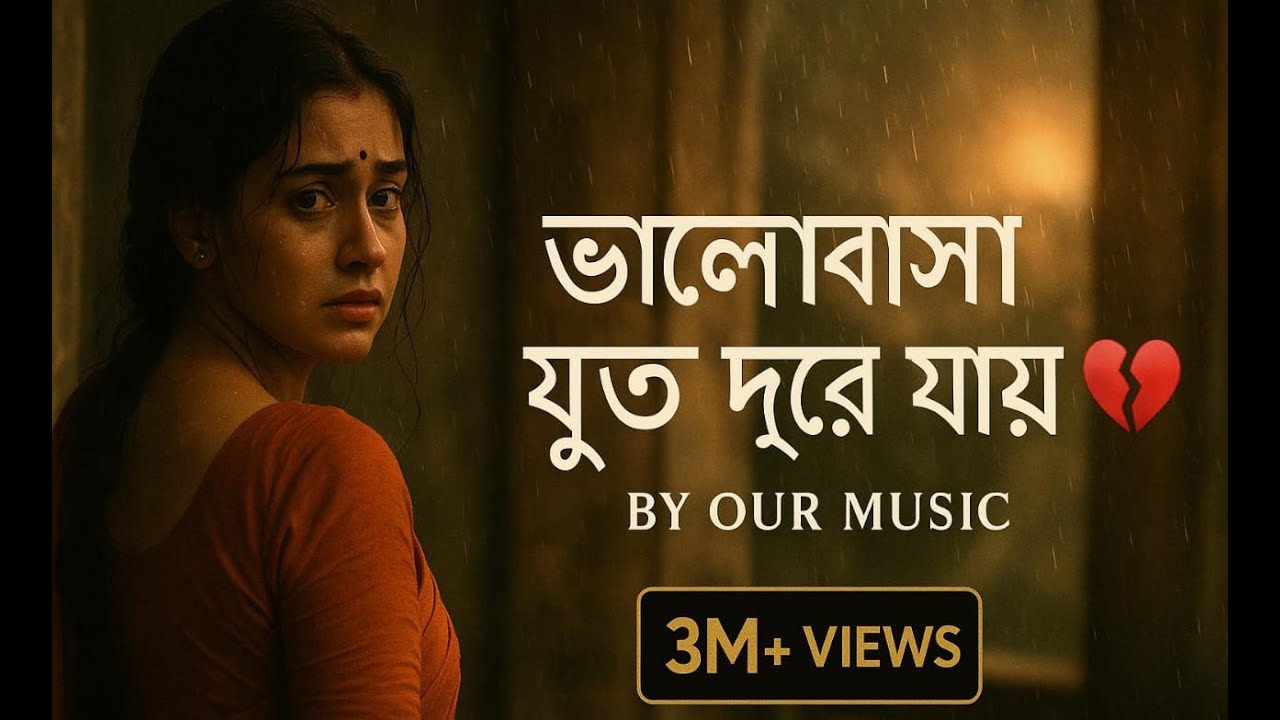 💔ভালোবাসা যত দূরে যায়...💔| Bengali Heartbreak Song That Will Make You Cry 😢💔 | #banglagaan