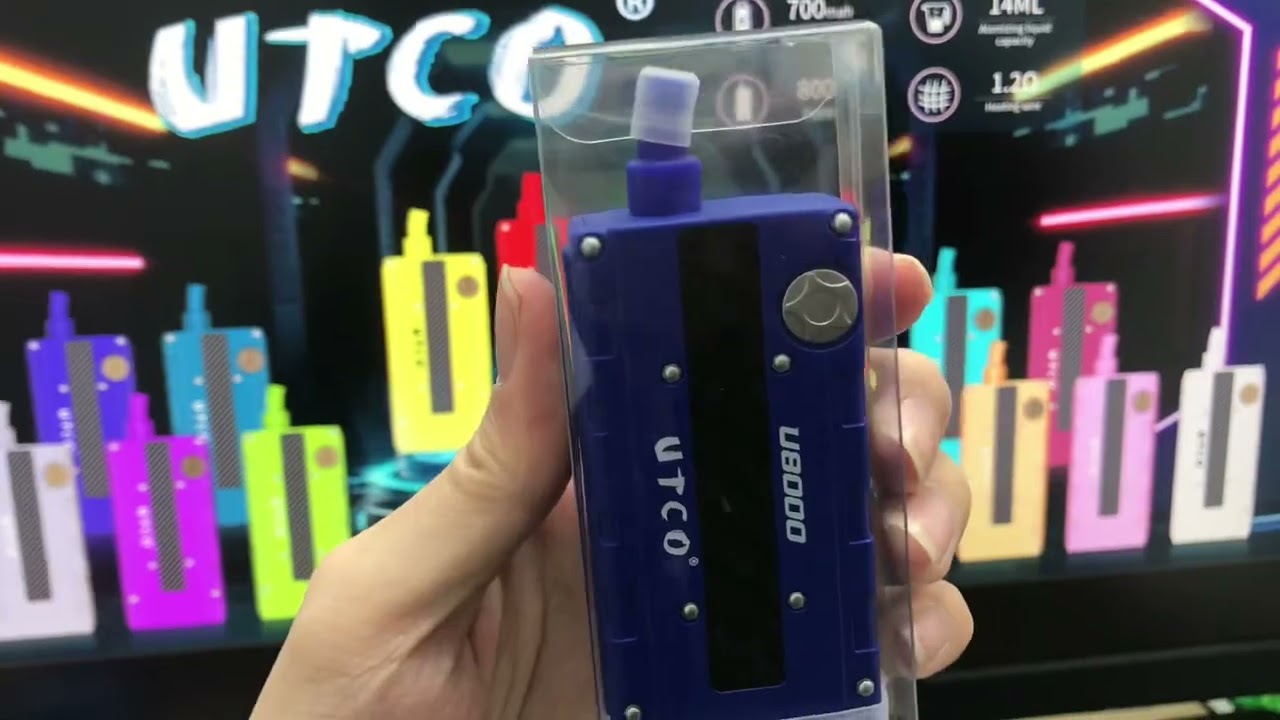 Disposable vape 8000puffs.  UTCO brand from China#chinafactory #cigarette #vape #disposablevape