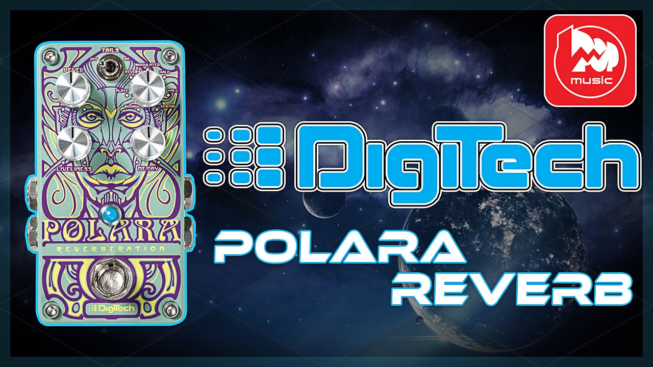 DIGITECH POLARA REVERB Reverberation Pedal review and sound demo