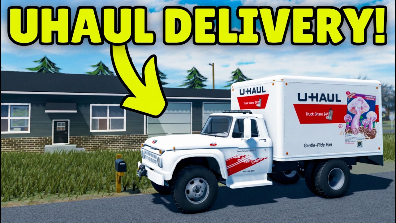 I Helped Someone Move with My Uhaul Truck in APM | Roblox American Plains Mudding