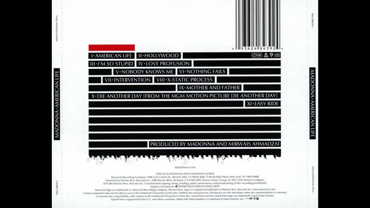 Madonna &ndash; American Life (Full Album &bull; 2003 &bull; HQ) 🇺🇸✨