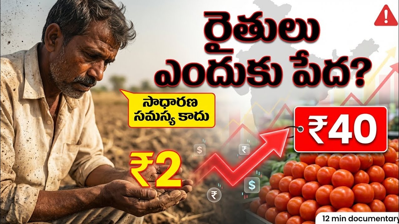 Why Indian Farmers Stay Poor | Real Farming Economics Explained (Telugu Documentary)