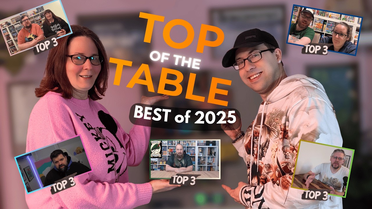 Die BESTEN Brettspiele 2025 ? 🤯 Creator zeigen ihre TOP 3 | Top of the Table