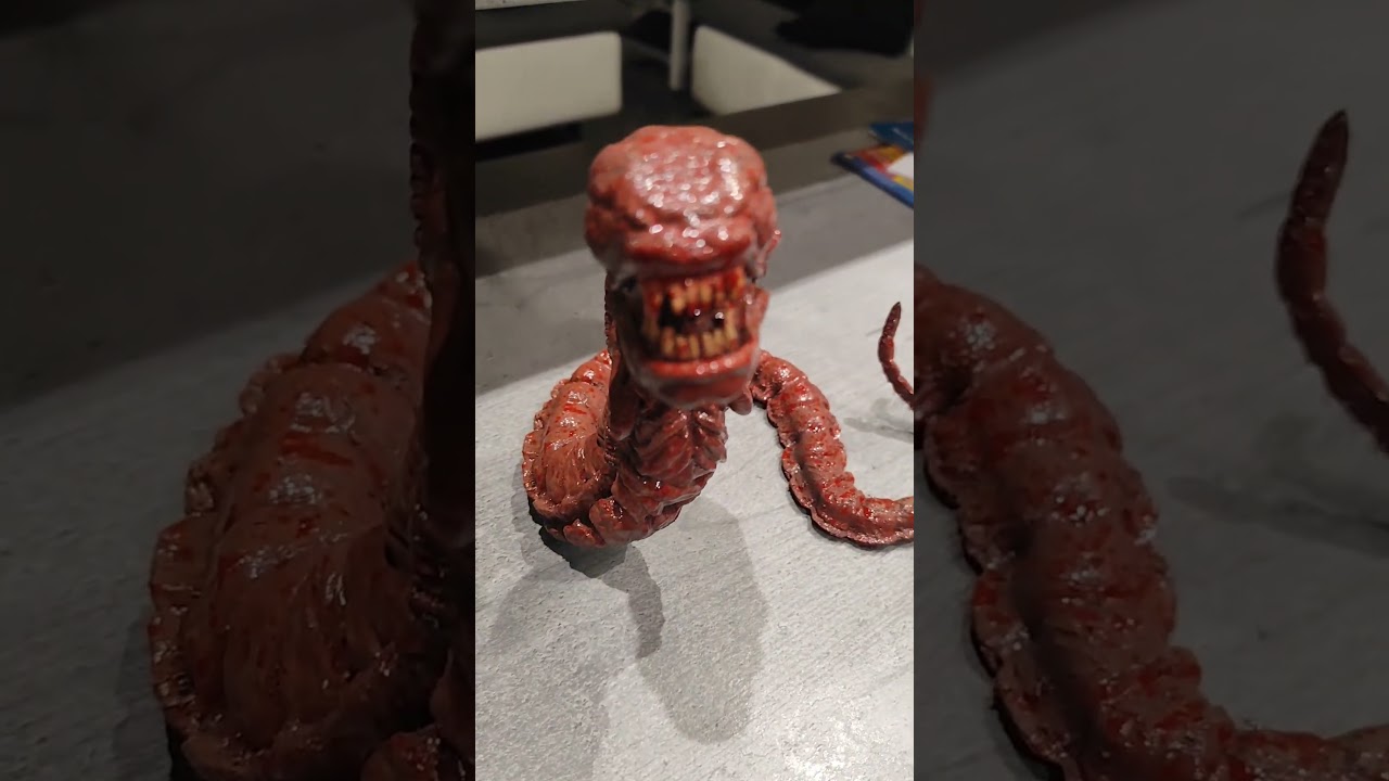 réalisation d'un chestburster en impression 3d, peinture main 😍