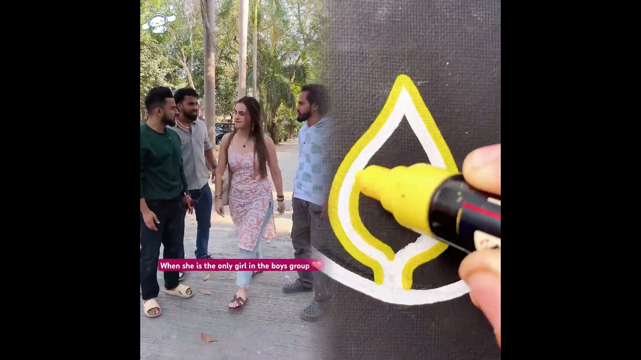 When she is the only girl in the boys group Divya Gupta 