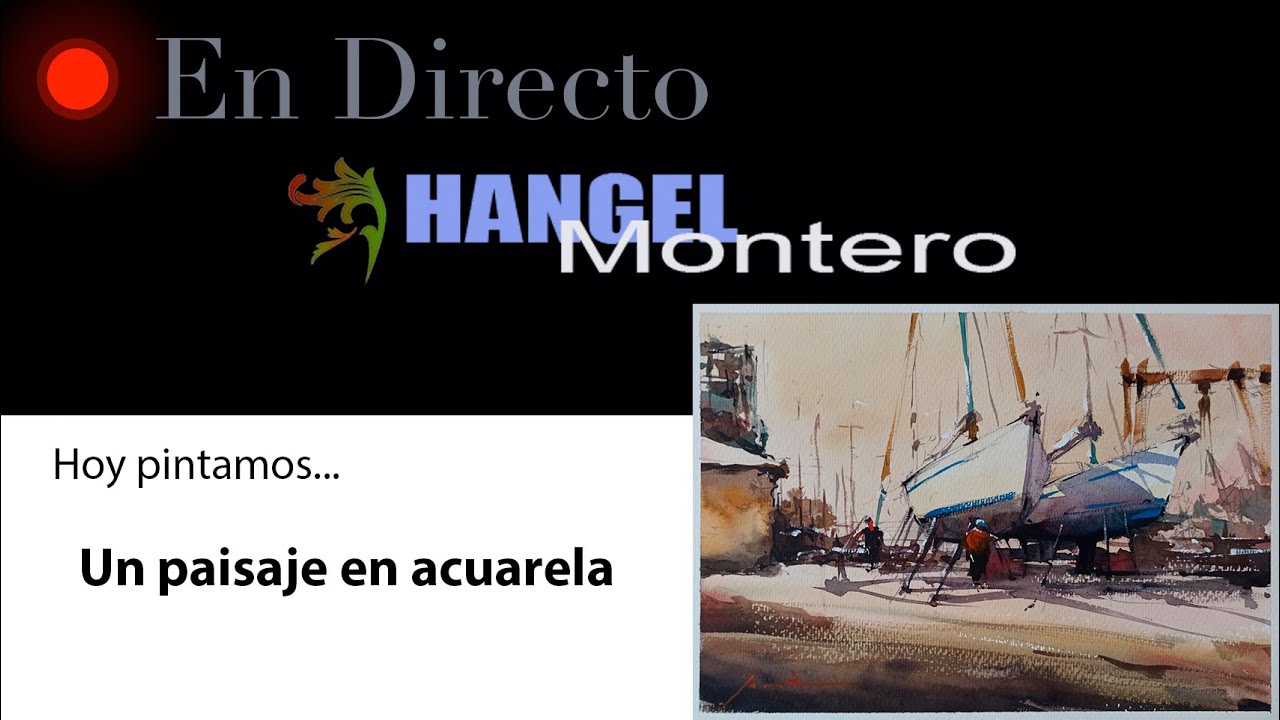 Hoy pintamos UN PAISAJE en ACUARELA - Hangel Montero