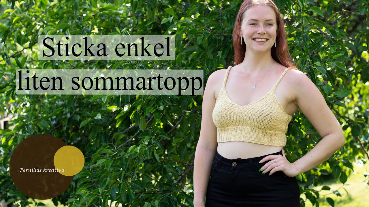 Sticka Hillevi - en enkel liten sommartopp