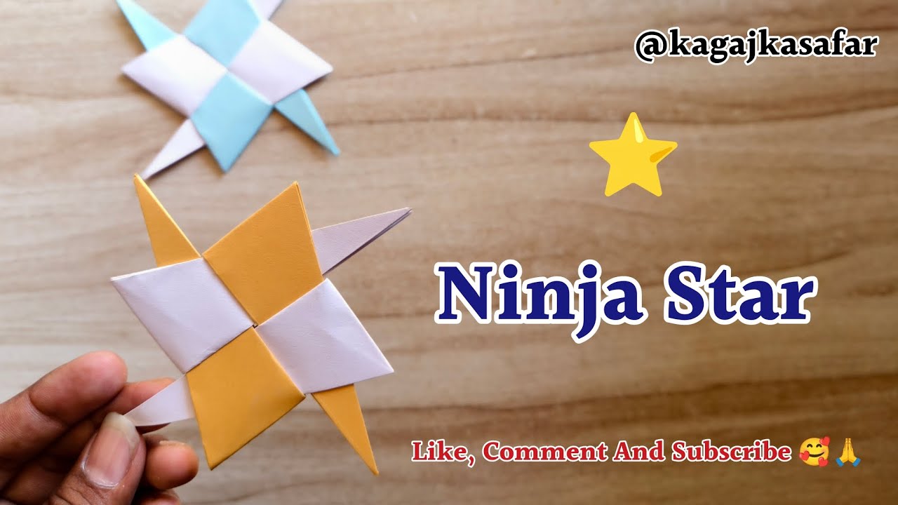 How to make a Ninja Star that actually flies! 🥷DIY Paper Ninja Star - Easy Origami 📄