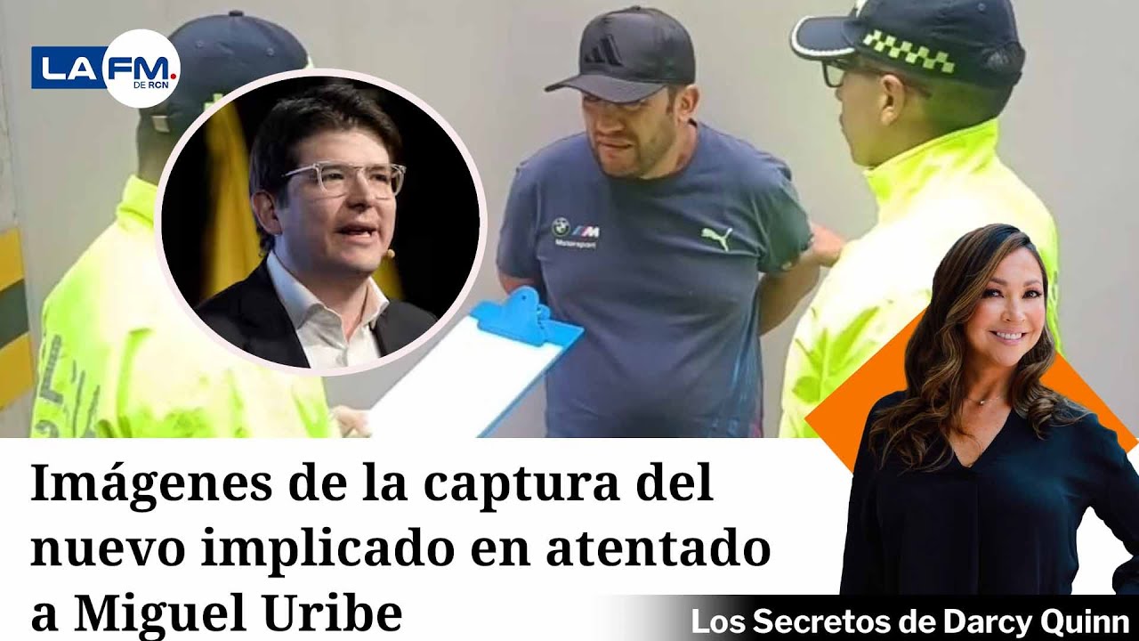 Imágenes de la captura del implicado en atentado a Miguel Uribe y los vehículos que participaron