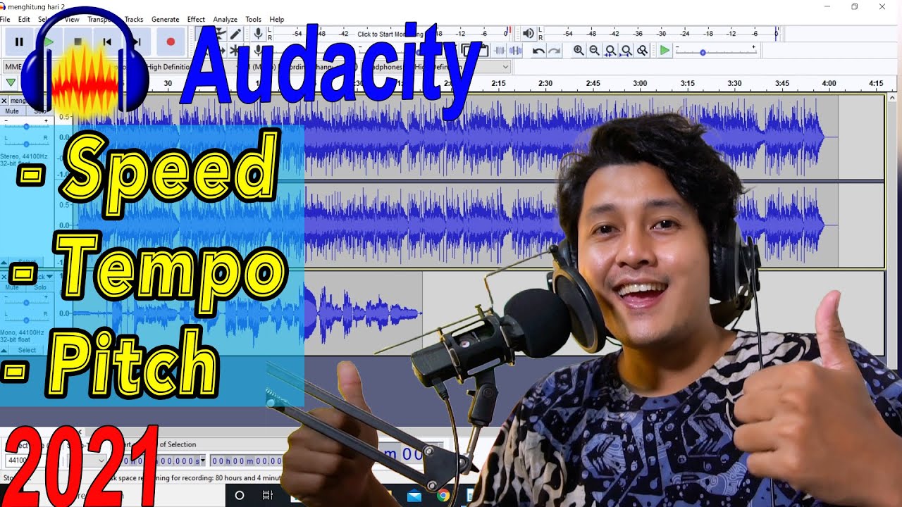 Effect speed, tempo, pitch | Audacity Tutorial