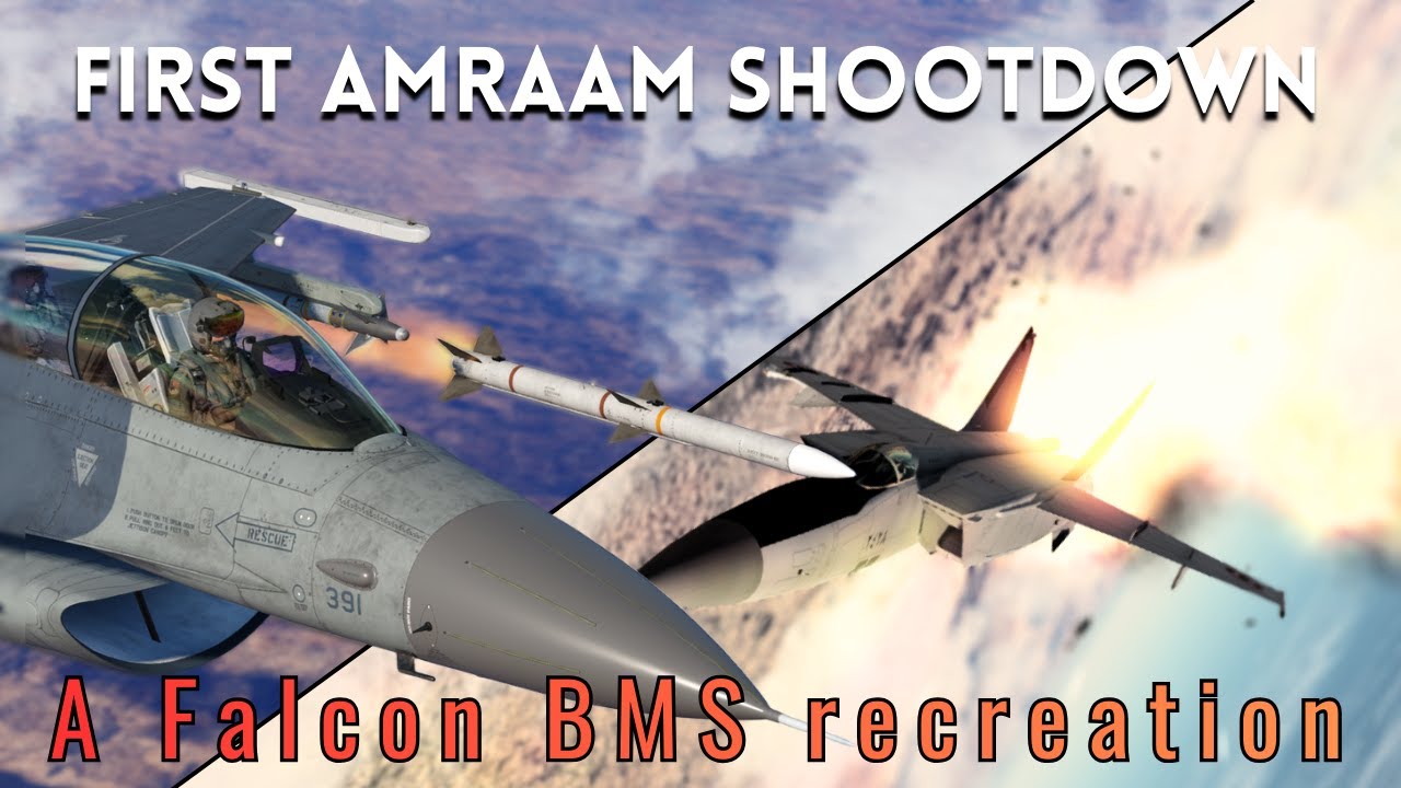 First AMRAAM Shootdown - A Falcon BMS recreation