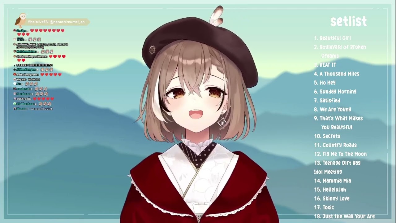 Nanashi Mumei sings Defying Gravity
