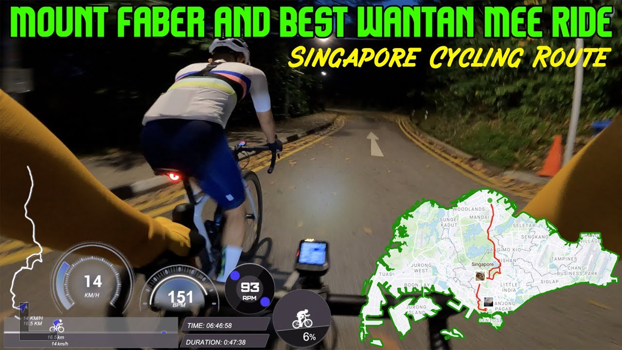 Singapore Cycling Route - Mount Faber & Wantan Mee Ride