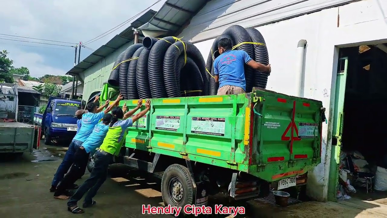 Bongkar muat pleksibel HDPE 8 inchi #bongkarmuatan 