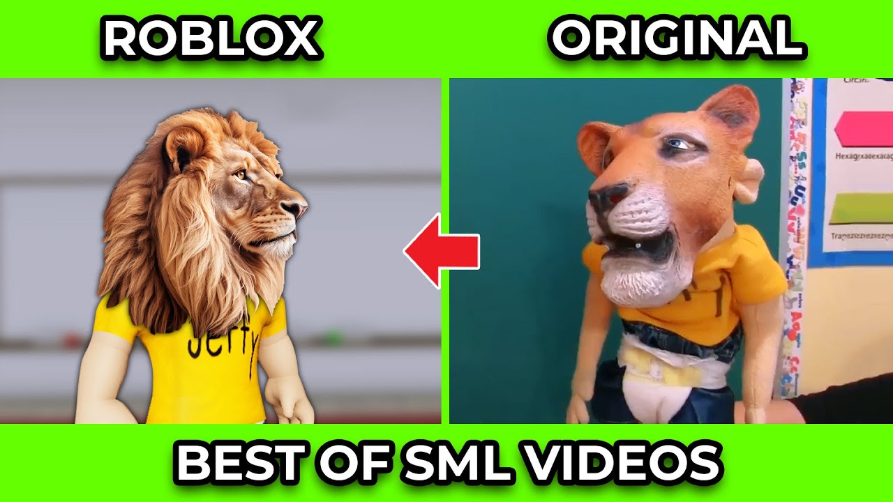 SML Movie vs SML ROBLOX: 1+ HOURS OF BEST JEFFY VIDEOS ! Side by Side #19