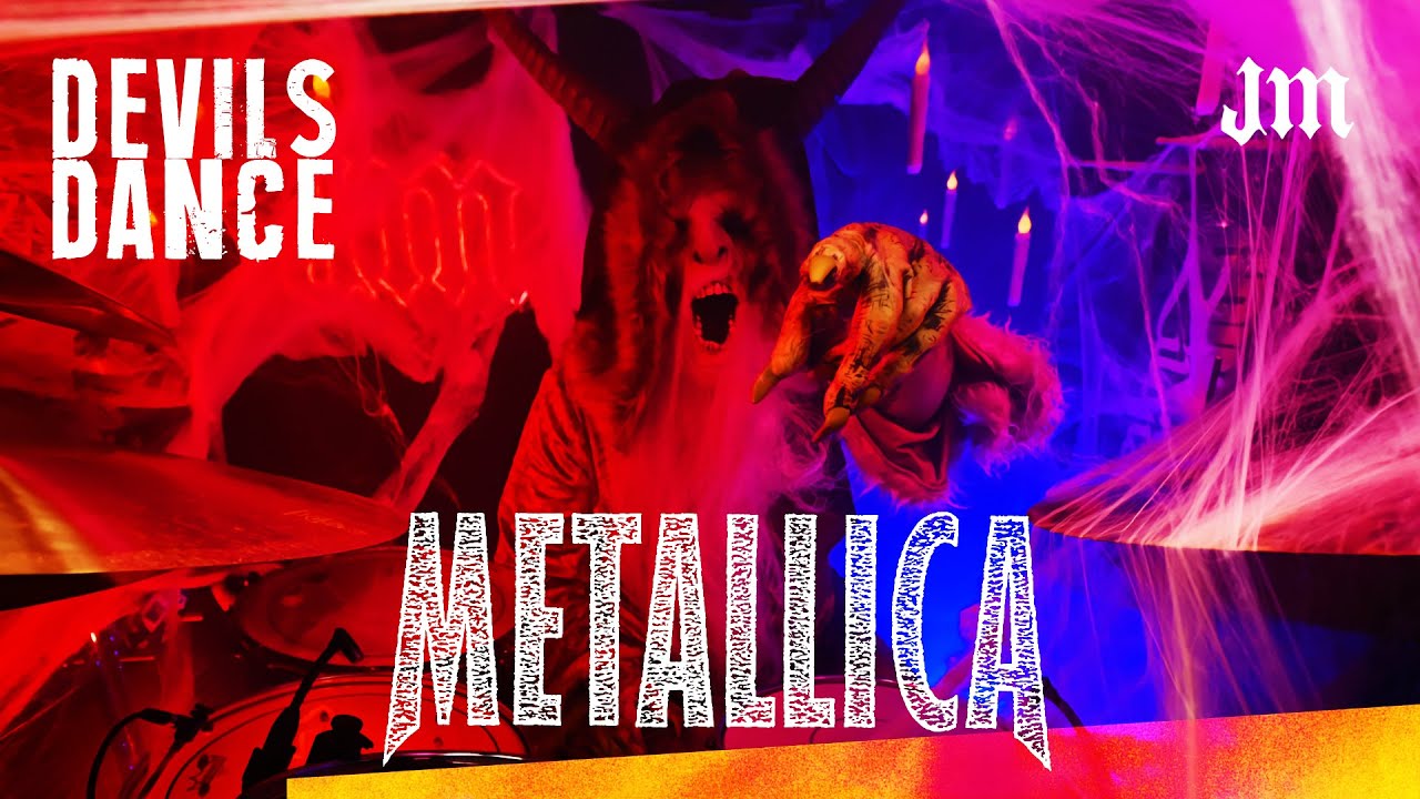 Krampus plays Metallica - Devils Dance on Drums for Halloween 2023 - JamesM
