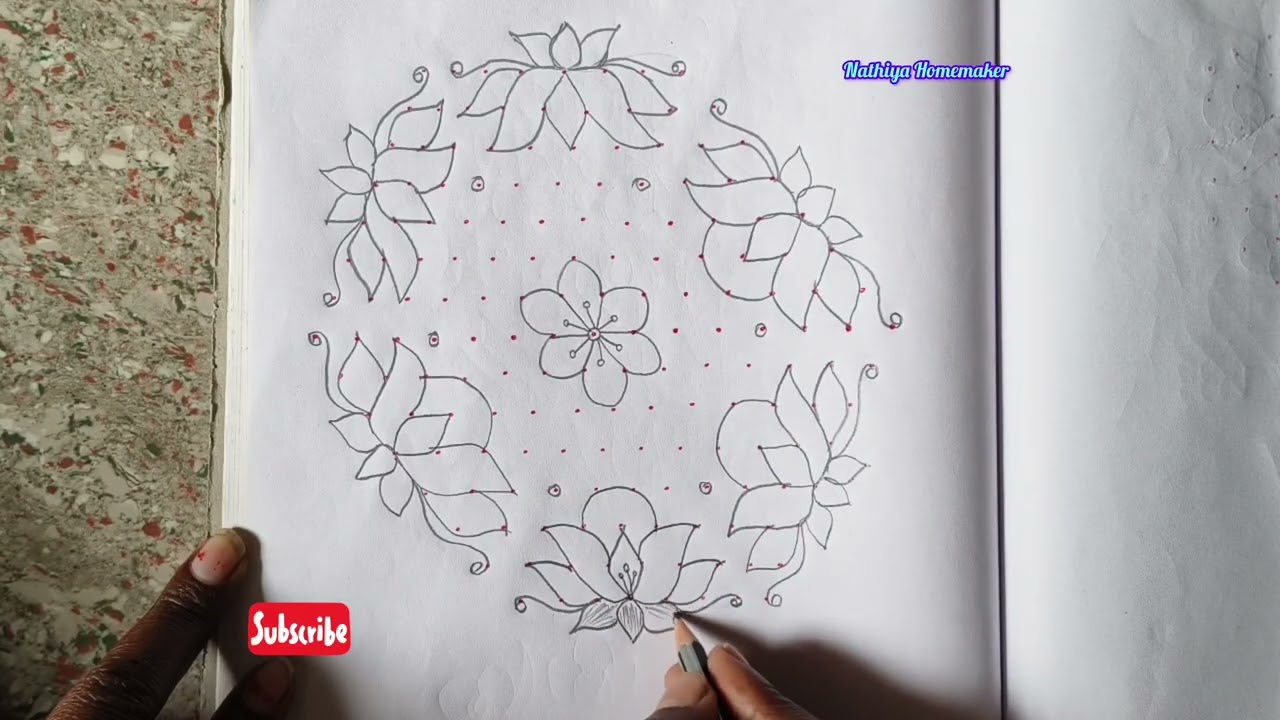 🌷Festive kolam 