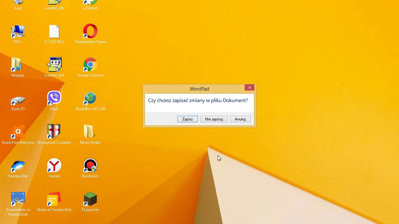 Как найти программу WordPad и сделать новую папку на Windows 8