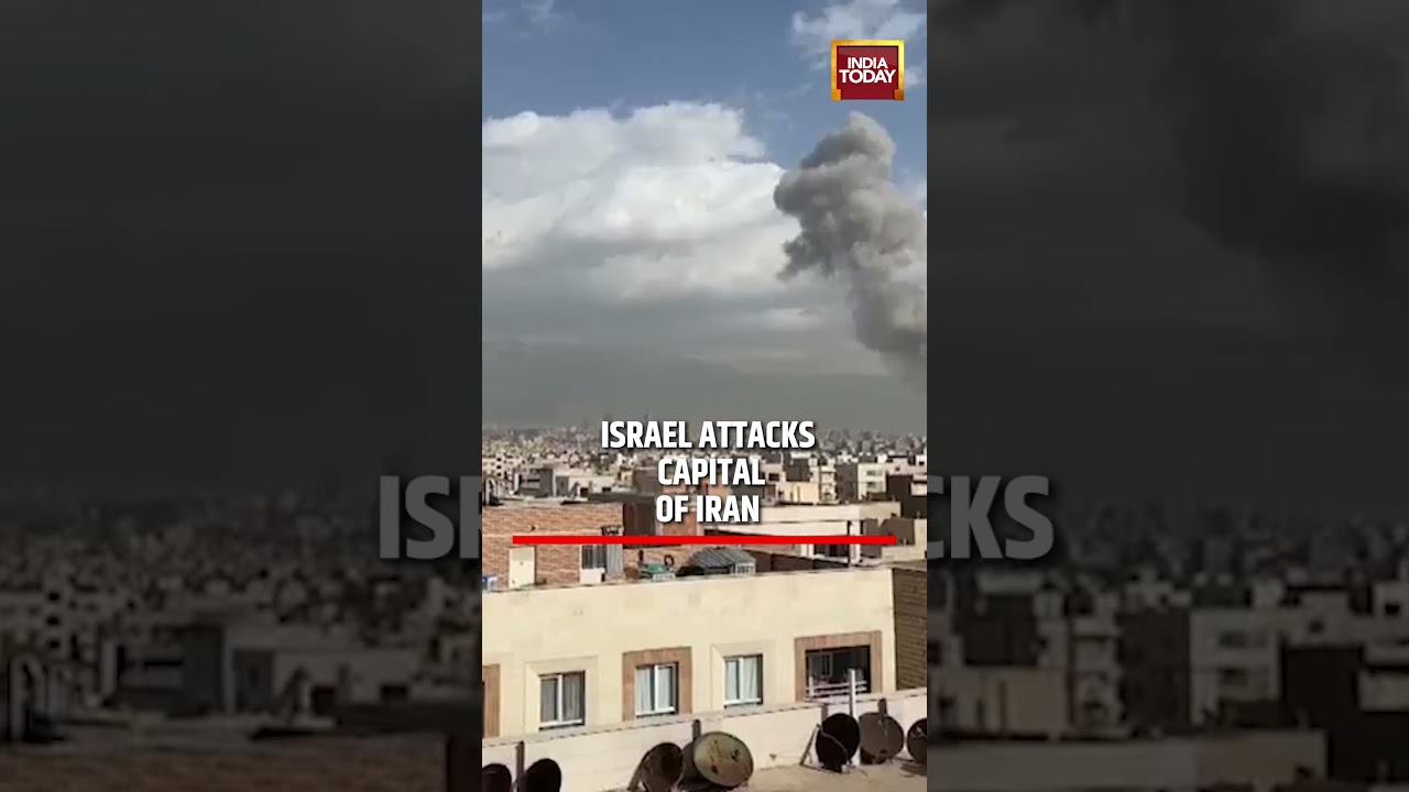 Israel Launches Pre-emptive Attack on Iran&rsquo;s Capital Tehran | Smoke & Explosions